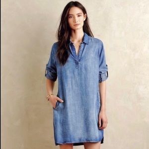 Cloth & Stone Chambray Shirtdress Size Small